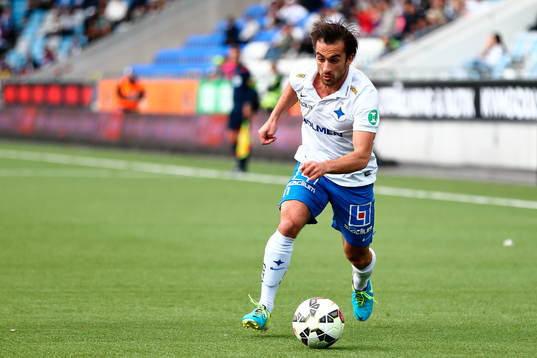 Norrköpings Christopher Nilsson Telo i matchen mellan