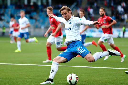 Norrköpings Christoffer Nyman i matchen mellan Norrköping