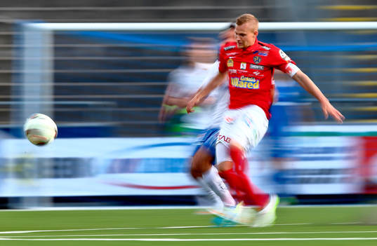Falkenbergs Rasmus Sjöstedt i matchen mellan Norrköping