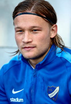 Norrköpings Nicklas Bärkroth i matchen mellan Norrköping