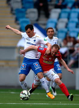 Norrköpings Nikola Tkalcic och Falkenbergs Christoffer