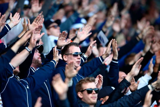 Norrköpings supporters i matchen mellan Norrköping och