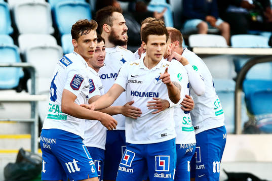 Norrköpings Arnór Ingvi Traustason, Linus Wahlqvist,