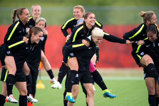 s Christie Rampone, Alex Morgan och Megan Rapinoe