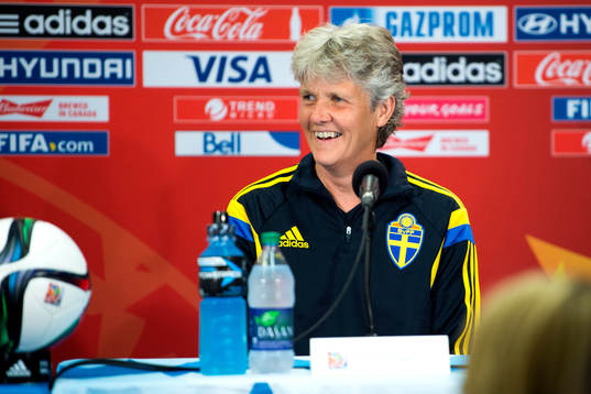 Sveriges förbundskapten Pia Sundhage