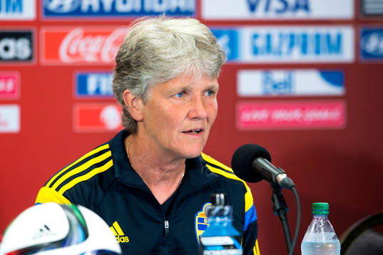 Sveriges förbundskapten Pia Sundhage