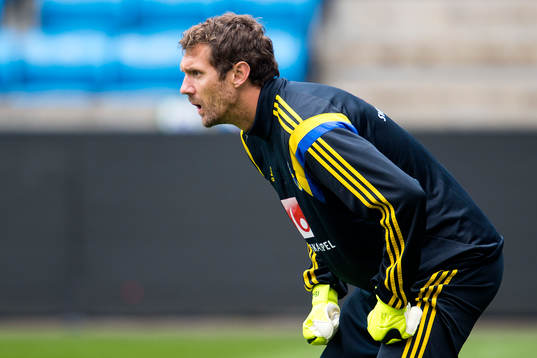 Sveriges målvakt Andreas Isaksson