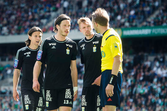 IFK Göteborgs Lasse Vibe, Gustav Svensson och Sebastian