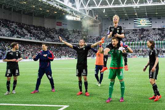 IFK Göteborgs Tom Pettersson, Thomas Mikkelsen och