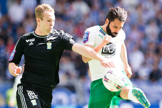 IFK Göteborgs Gustav Engvall och Hammarbys Stefan Batan