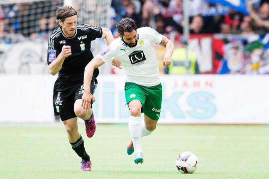 IFK Göteborgs Gustav Svensson och Hammarbys Stefan Batan