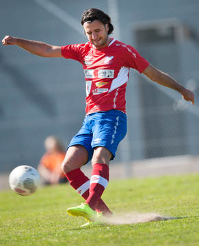 Höganäs Visar Nikqi i matchen i division 2 Västra