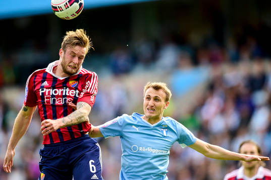 Djurgårdens Alexander Faltsetas och Malmö FFs Magnus