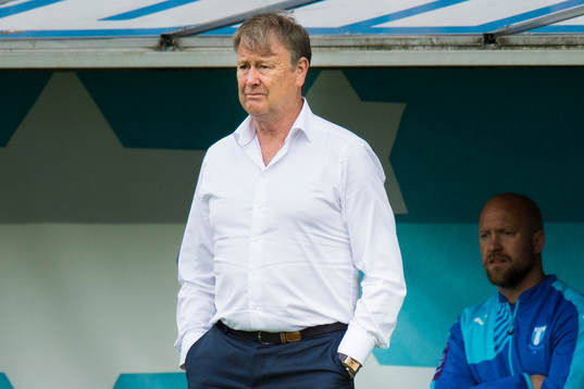 Malmö FFs tränare Åge Hareide deppar
