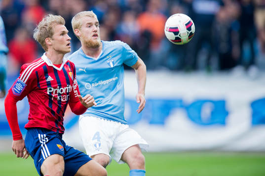 Djurgårdens Sebastian Andersson och Malmö FFs Filip
