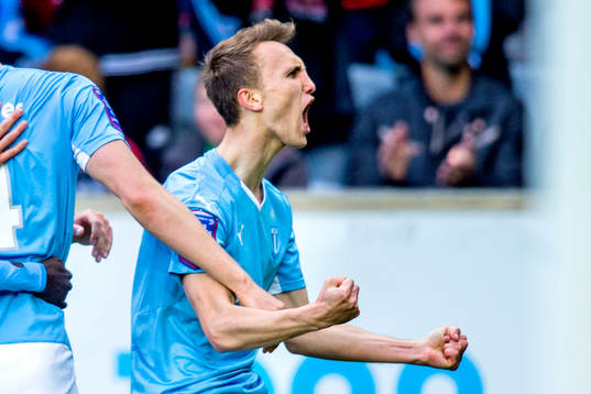 Malmö FFs Magnus Wolff Eikrem jublar