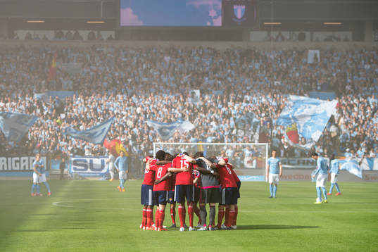 Djurgårdens spelare taggar upp