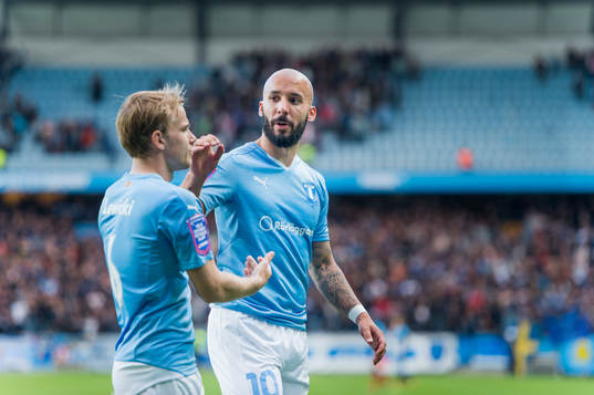 Malmö FFs Oscar Lewicki och Guillermo Molins