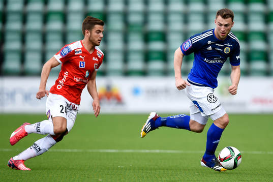 Kalmars Filip Sachpekidis och Sundsvalls Rúnar Már