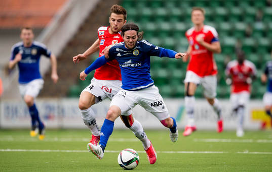 Sundsvalls Robbin Sellin och Kalmars Filip Sachpekidis