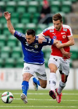 Sundsvalls Adam Chennoufi och Kalmars Filip Sachpekidis