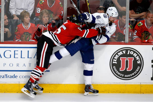 Tampa Bay Lightning defenseman Anton Strålman (6) and