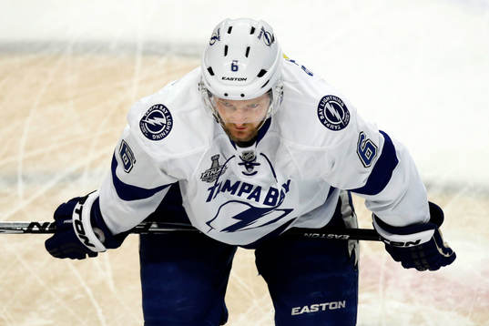 Tampa Bay Lightning defenseman Anton Strålman (6)