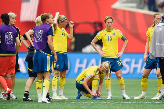 Sveriges Therese Sjögran deppar