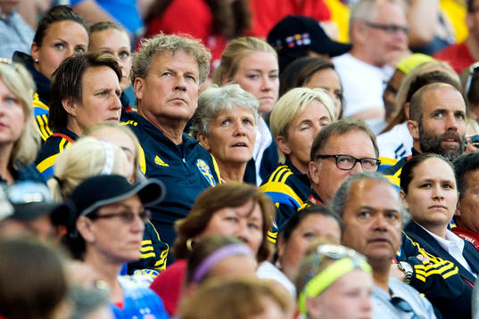 Sveriges målvaktstränare Mikael Olsson och