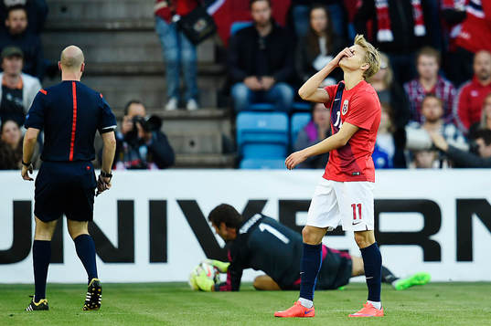 Norges Martin Ödegaard deppar