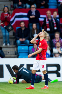 Norges Martin Ödegaard deppar