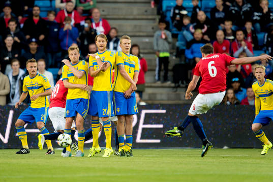 Sveriges Pierre Bengtsson, Sebastian Larsson, Ola Toivonen