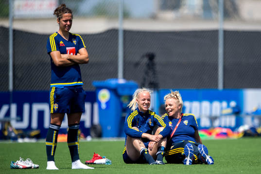 Sveriges Caroline Seger och inspiratören Mia Törnblom
