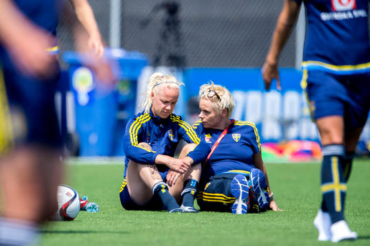 Sveriges Caroline Seger och inspiratören Mia Törnblom