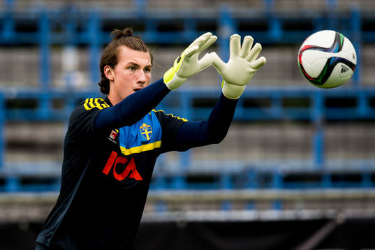 Sveriges målvakt Andreas Linde