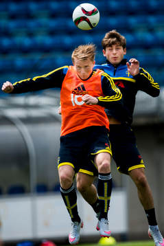 Sveriges Sam Larsson och Arber Zeneli