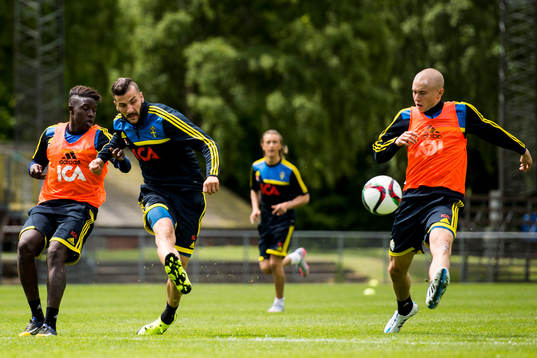 Sveriges Pa Konate, Mikael Ishak och Sebastian Holmen