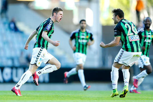 GAIS Arnar Bragi Bergsson jublar