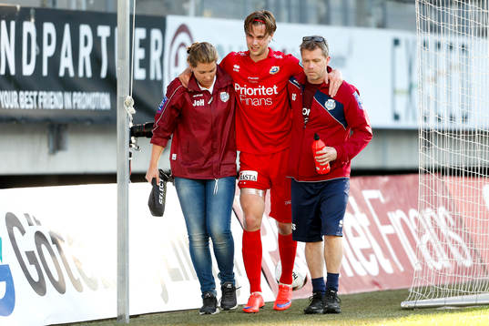 Utsiktens Jonas Hellgren tvingas utgå