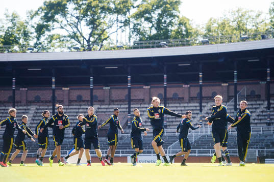 Sveriges Jimmy Durmaz, Anton Tinnerholm, Isaac Kiese