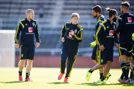 Sveriges Anton Tinnerholm och Emil Forsberg