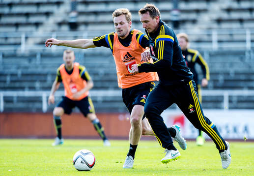 Sebastian Larsson och Kim Källström