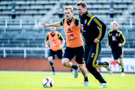 Sebastian Larsson och Kim Källström