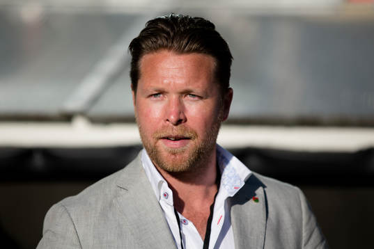 GAIS sportchef Jonas Lundén innan fotbollsmatchen i