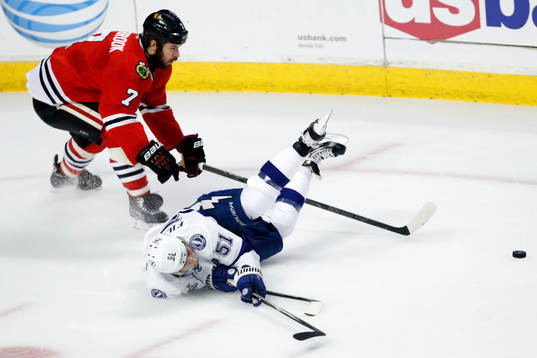 Tampa Bay Lightning center Valtteri Filppula (51) and