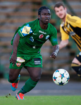 Prespa Birliks David Abaya i DM-matchen mellan IFK