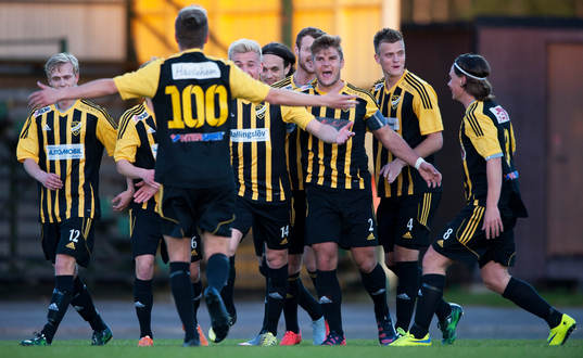 IFK Hässleholms Linus Svensson har avgjort matchen med en