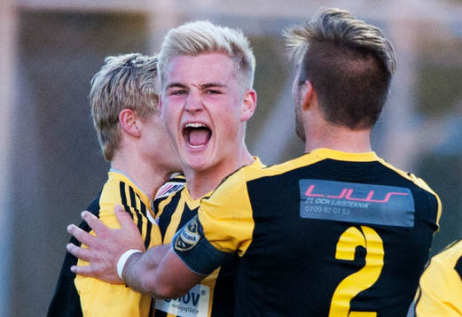 IFK Hässleholms Linus Svensson har avgjort matchen med en