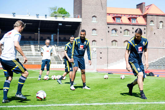 Isaac Kiese Thelin och Zlatan Ibrahimovic