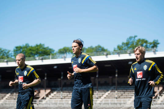 Sveriges Anton Tinnerholm, Albin Ekdal och Emil Forsberg